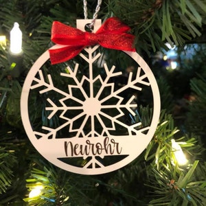 Personalized Snowflake Ornament