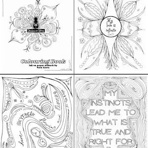 DIGITAL COPY Colouring Pages Birth Affirmations for Pregnancy and Labour image 2