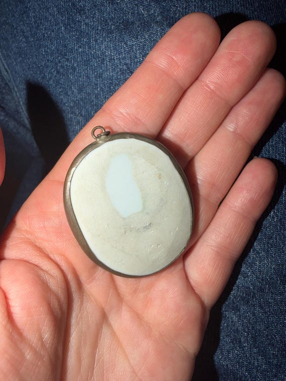 vintage antique china porcelaine pendant View 5