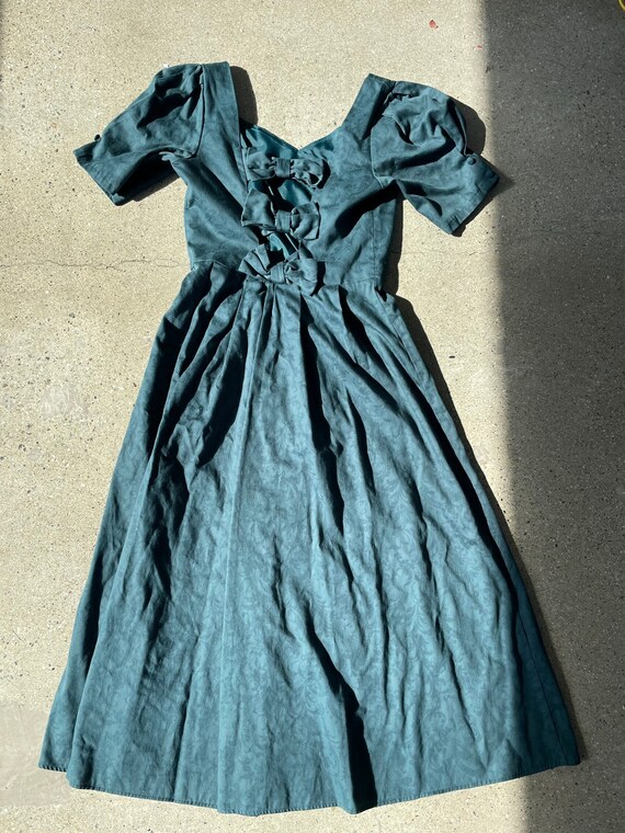 LOT_31 Laura Ashley Vintage 80s Cotton Dress Dama… - image 2