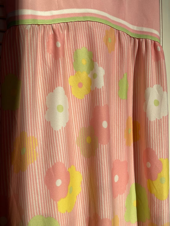 LOT_09 Vintage Leslie Fay Double Knit Pastel Flow… - image 4