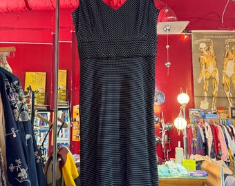90s y2k polka dot all silk dress Ann Tylor  A-line