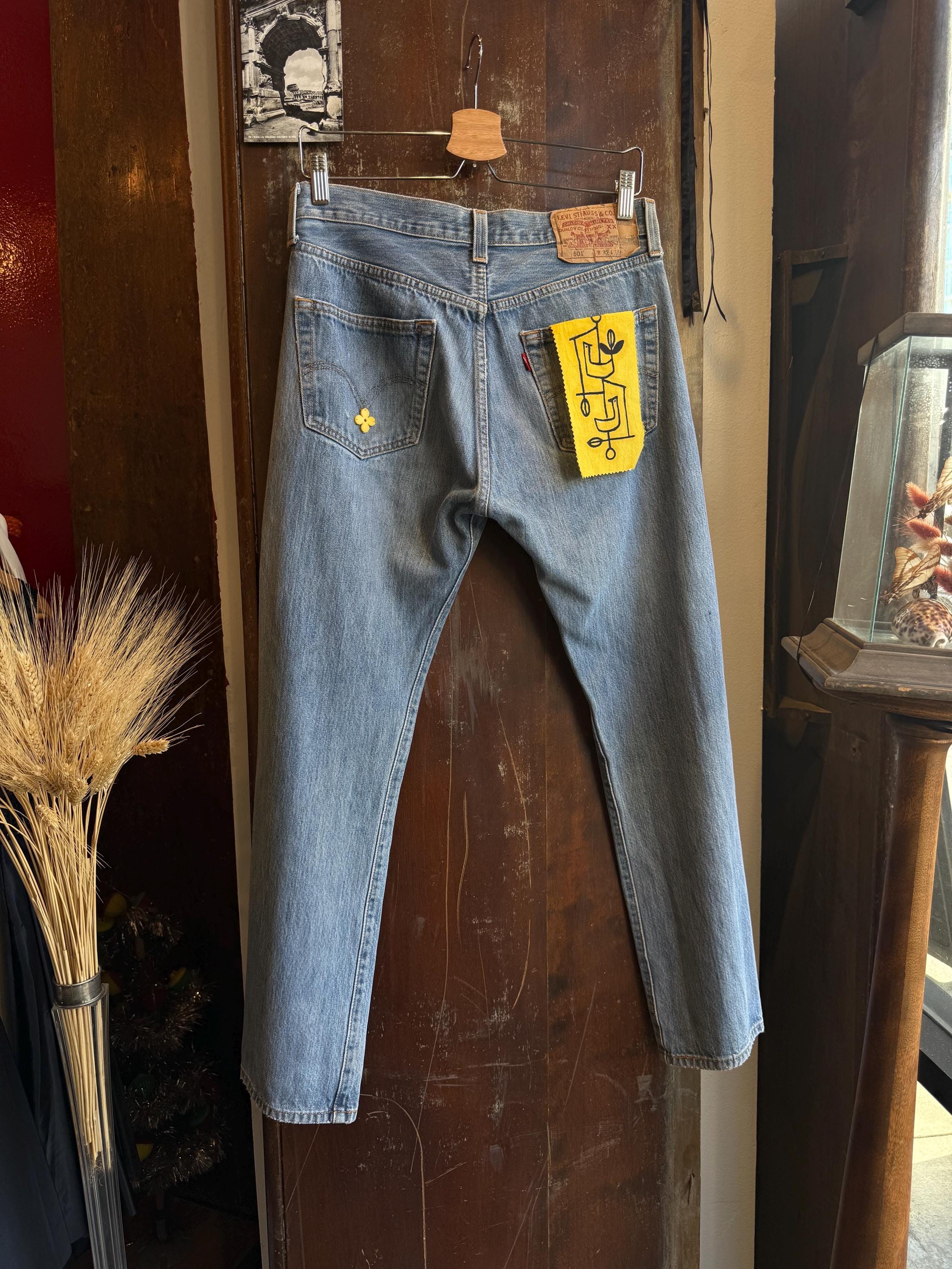 Vintage 70s Jeans 32x30 - Etsy