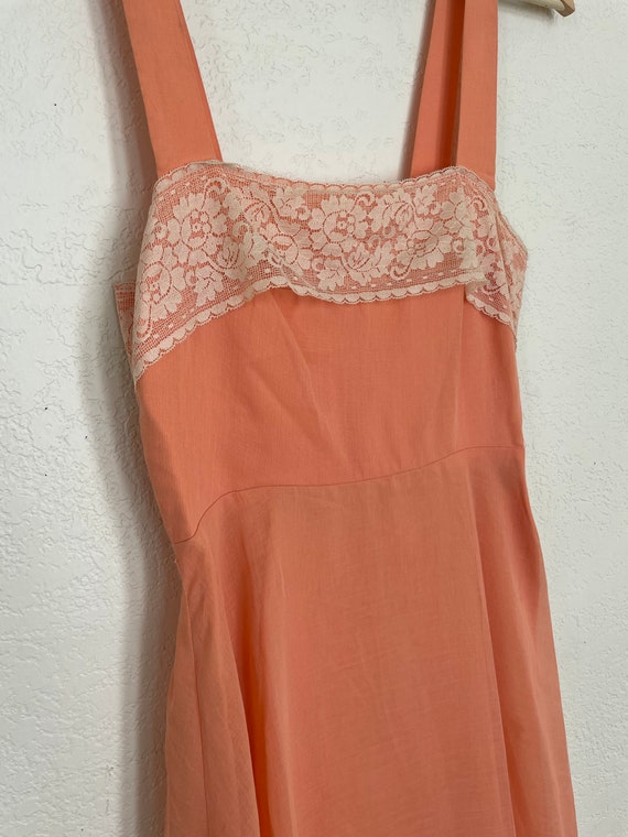 LOT_51 Gamelion Peach Pink vintage 70s dress line… - image 5