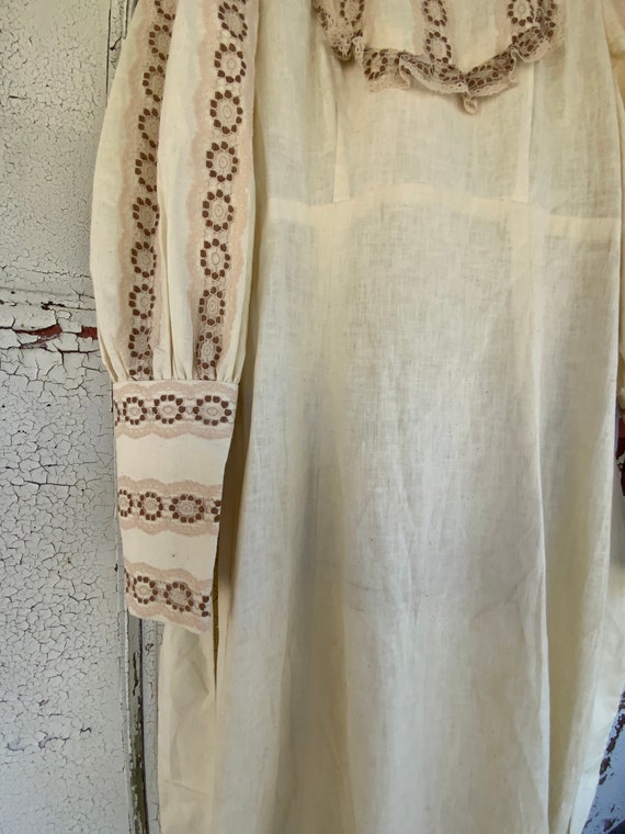 LOT_34 70s Prairie Muslin Vintage Wedding Desert … - image 5