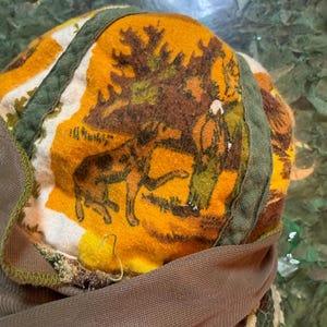 LOT 1960/1970-tals vintage Pendleton ullrutig tidningsboyhatt liten