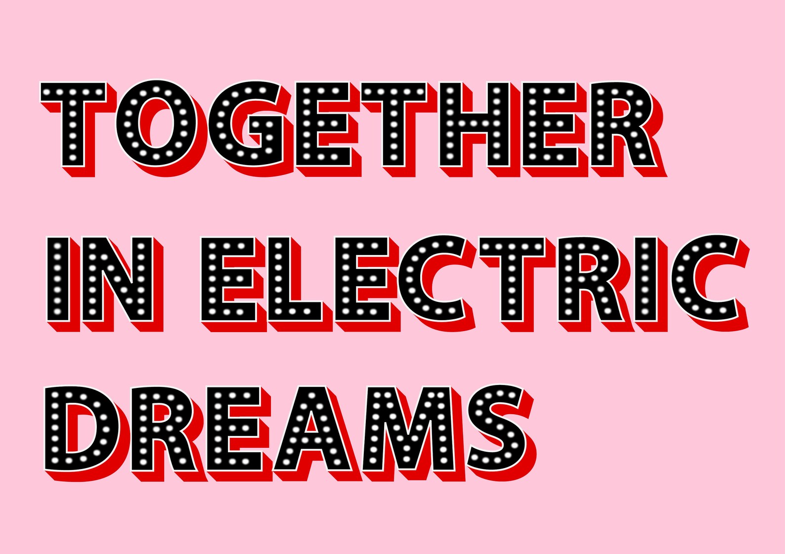 Together in Electric Dreams Print Together in Electric Dreams Etsy