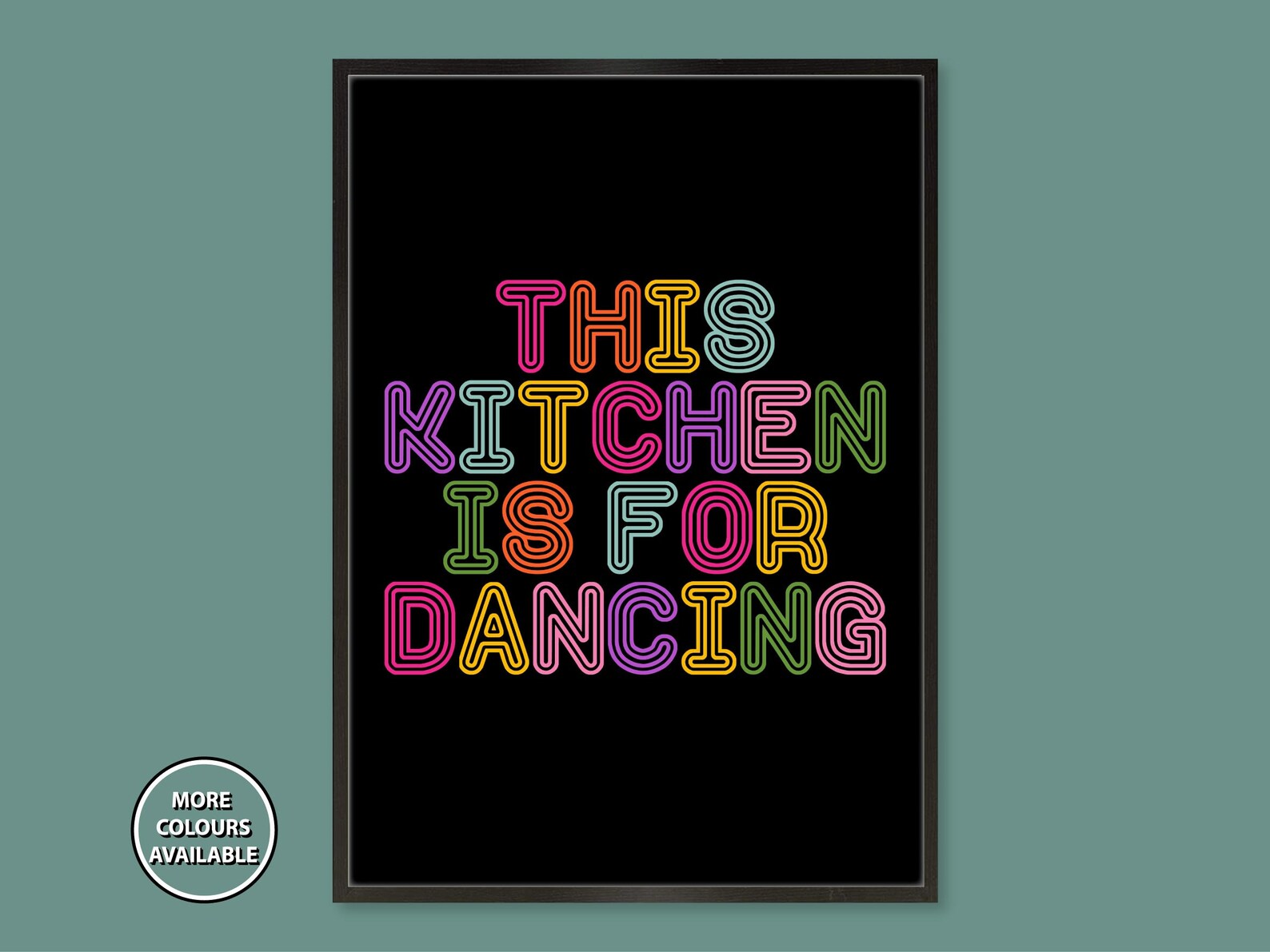 This Kitchen Is For Dancing Print Kitchen Dancing Poster | Etsy