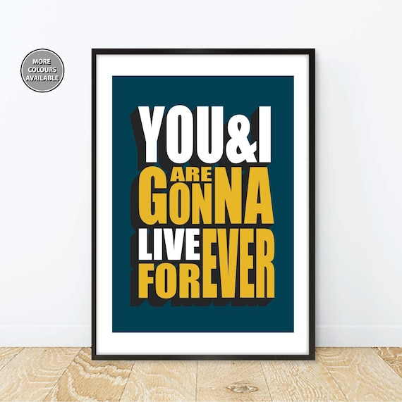 Live Forever Oasis Lyric Print Live Forever Oasis Lyric - Etsy