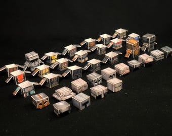 DND Equipable Mini Armour Papercraft - Armours in Abundance Remastered:  Printable Papercraft Dungeon