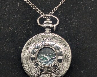 Pocket or Pendant Seascape in a Pocketwatch Case -- Beautiful gift for yourself or someone you love!