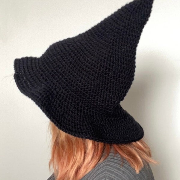 EASY Slouchy Oversized Witch & Wizard Hat Crochet PATTERN