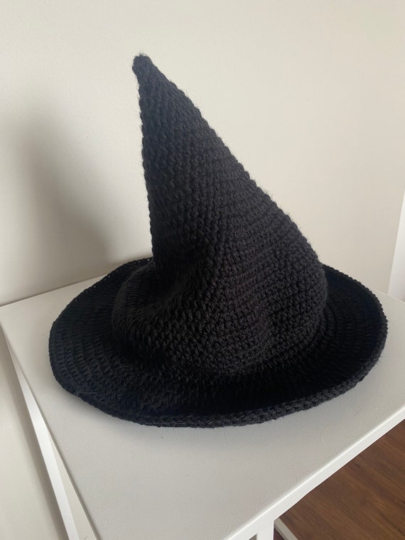 crochet slouchy witch hat