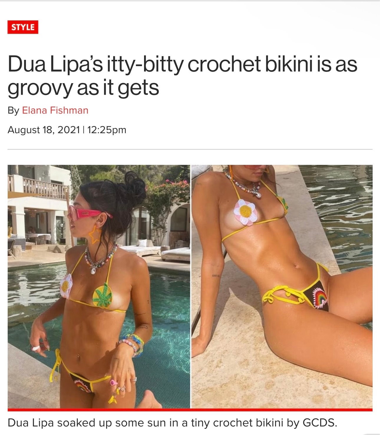 Crochet Bikini Top Inspired by Dua Lipa | Flower Bikini Top | Marijuana  Leaf Bikini Top - Etsy