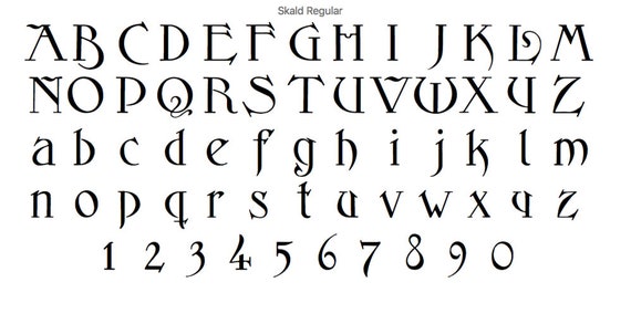 Fantasy Font Forge: Skald lovecraft - Etsy
