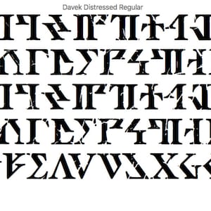 Fantasy Font Forge: Davek (Dwarvish Runes)