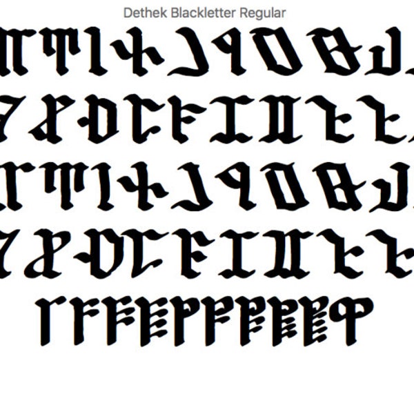 Fantasy Font Forge: Dethek (Dwarvish Runes)