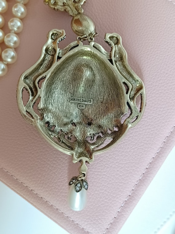 Heidi Daus- Collier de perles avec 2 panthères-co… - image 5