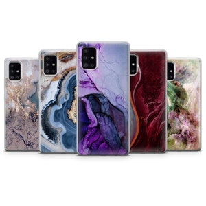 Colorful Marble Phone Case, Cover For Samsung S21, S21+, Ultra, S20, S10 Lite, S9, S8, A51, A71, A40, A50/505, M51, A12 5G A10