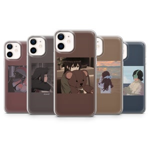 Girl Cute Aesthetic Phone Case fit For iPhone 12, 11, XR, XS, 8+, 7, & Samsung S10, S21, A50, A51, A71, Huawei P20, P30, P30 Pro G5
