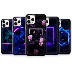 Neon Light Phone Case, Cover For iPhone 7, 8+, XS, XR, 11 Pro, 12 & Samsung S10 Lite, S20, A40, A50, A51, A71 Huawei P20, P30, P40 B3