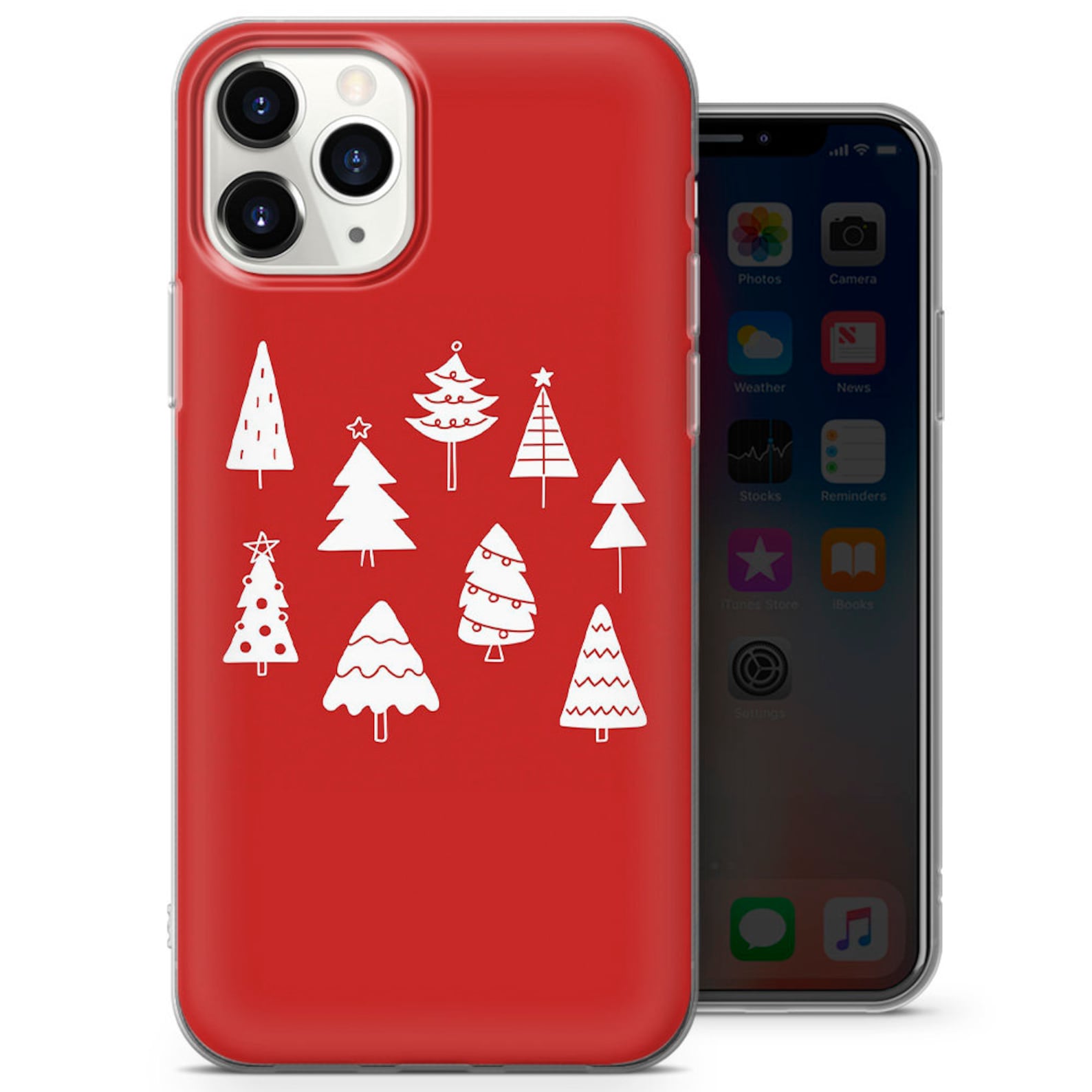 Christmas Phone Case Xmas Cover for iPhone 7, 8+, XS, XR, 11 Pro, 12