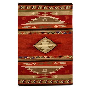 El Paso Designs Beautiful Hand-Woven Southwest Style Accent Rug Navajo Pattern Wild West Ranch Rugs for Cabins and Lodge Sizes 3x5, 4x6, 5x7