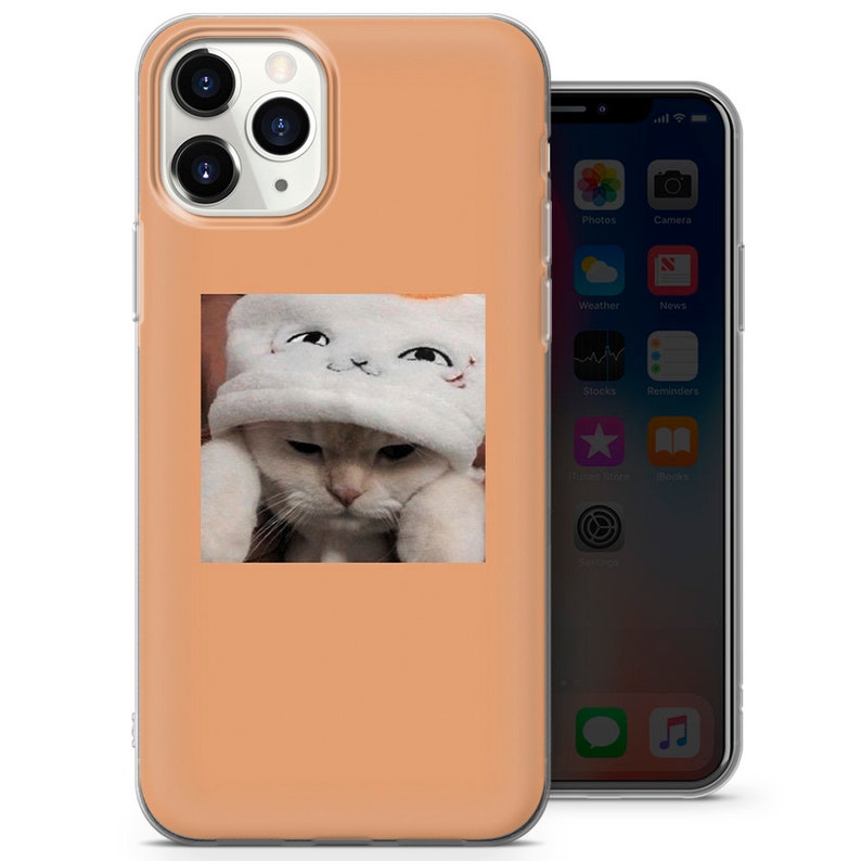 Trippy Phone Case Funny Cat Cover Fits for iPhone 13, 12, 11, Xr, Se, 8, 7 & Samsung A12, A21s, A32, A40, A50, A51, S10, S20, Huawei P20,P30 1