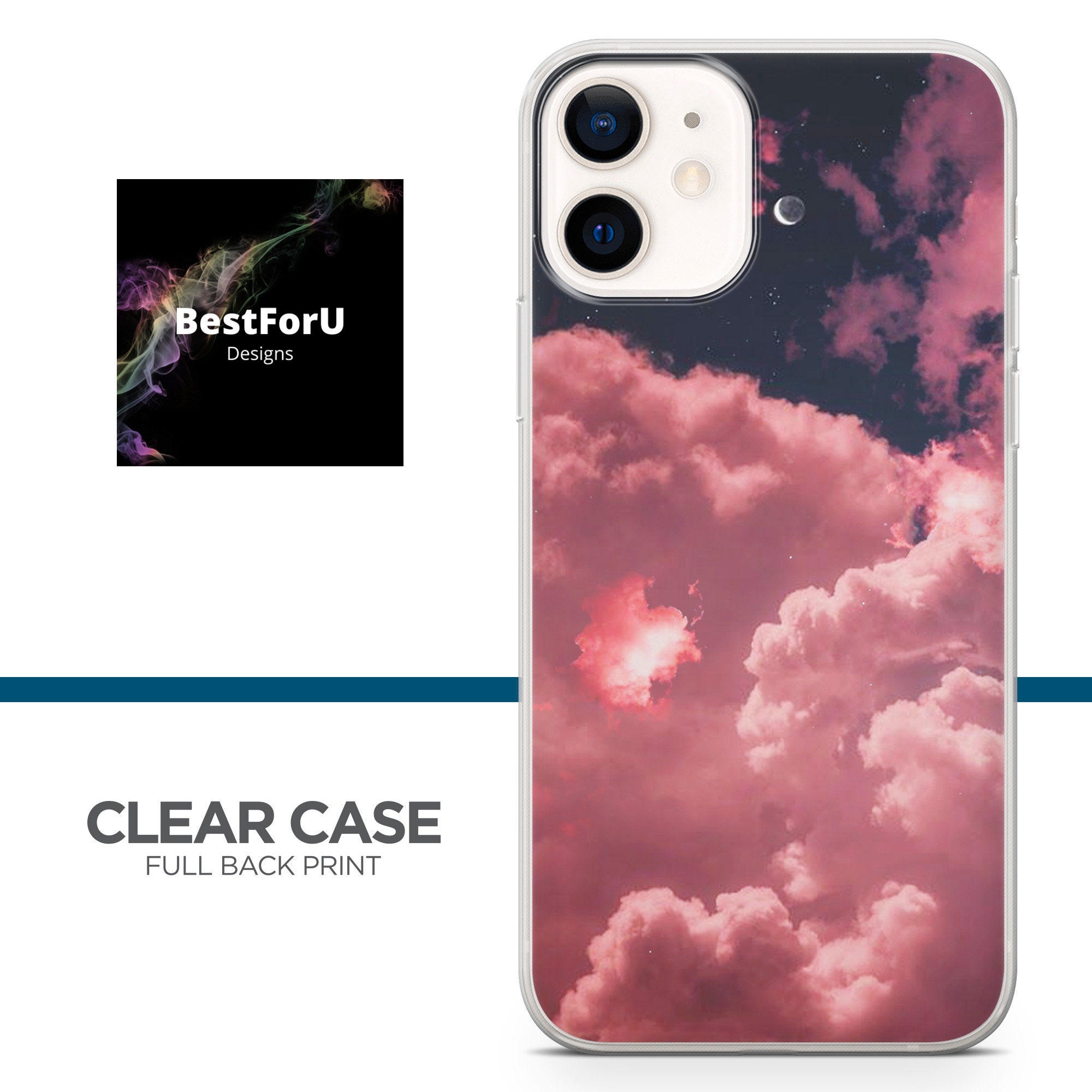 Sky Phone Case Pink Cloud Cover Fits for Iphone 13 12 11 Etsy Sweden