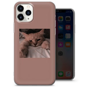Trippy Phone Case Funny Cat Cover Fits for iPhone 13, 12, 11, Xr, Se, 8, 7 & Samsung A12, A21s, A32, A40, A50, A51, S10, S20, Huawei P20,P30 4