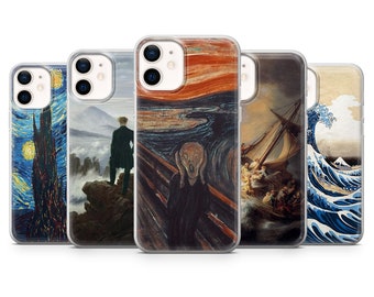 Iconic Painting Phone Case Art Cover for iPhone 13, 12, 11, Xr, Se, 8 & Samsung A12, A21s, A32, A40, A50, A51, S10, S20, Huawei P20, P30