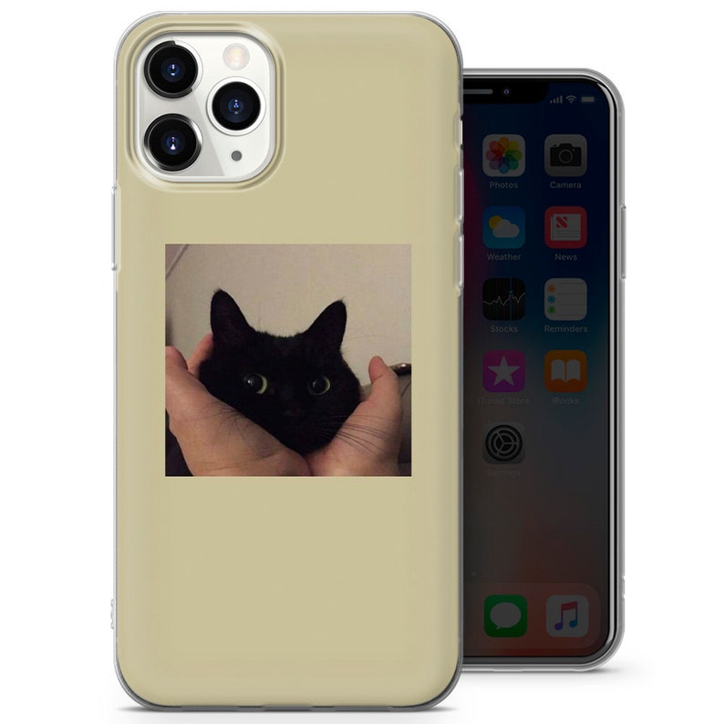 Trippy Phone Case Funny Cat Cover Fits for iPhone 13, 12, 11, Xr, Se, 8, 7 & Samsung A12, A21s, A32, A40, A50, A51, S10, S20, Huawei P20,P30 5