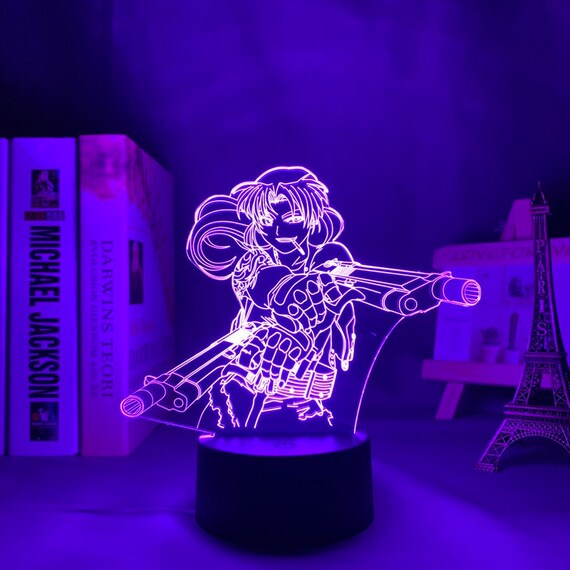 Black Lagoon Revy 3d Led Lamp Anime Lamp Etsy Black Lagoon Revy 3d Led Lamp Anime Lamp Etsy