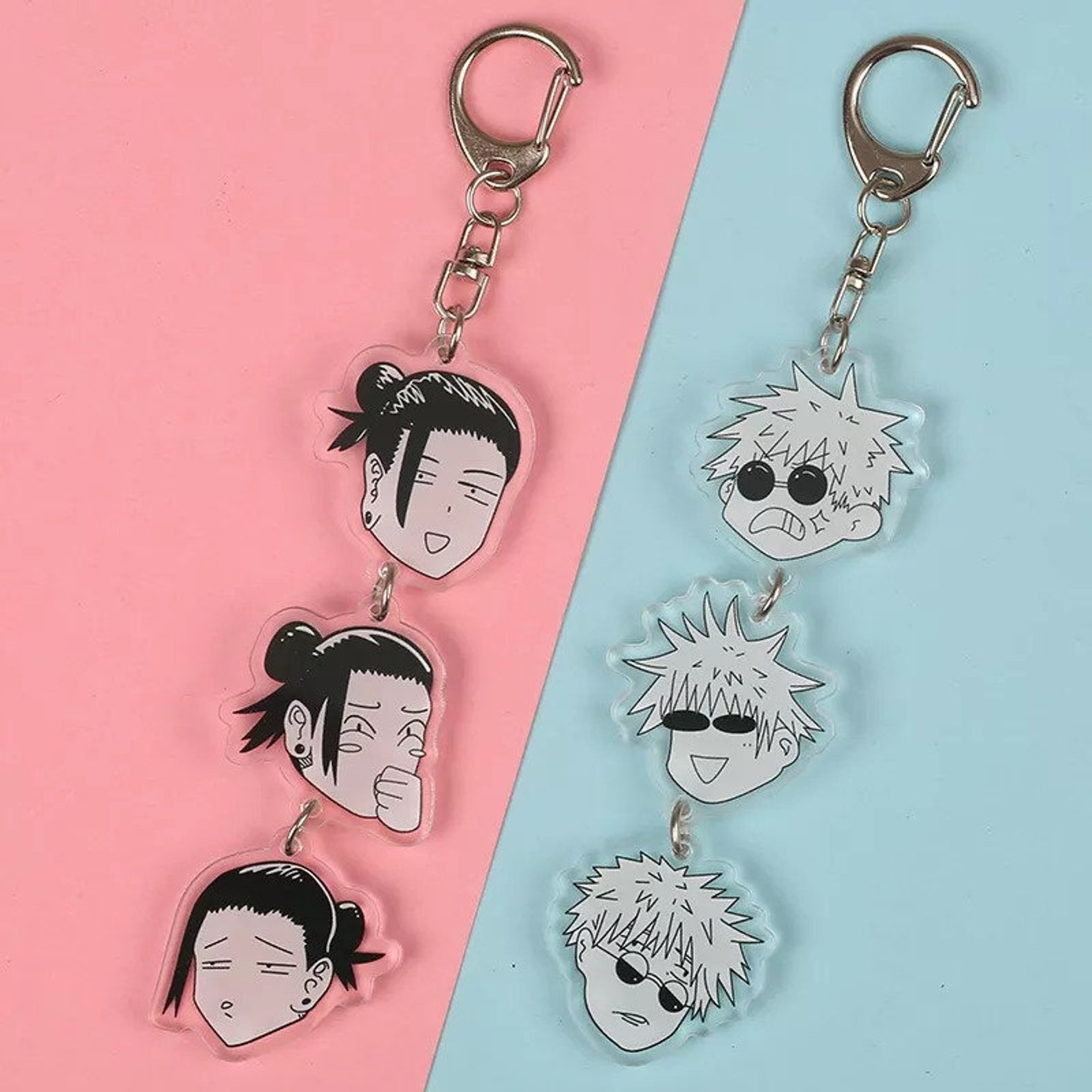 Jujutsu Kaisen Keychain Anime Keychain Etsy