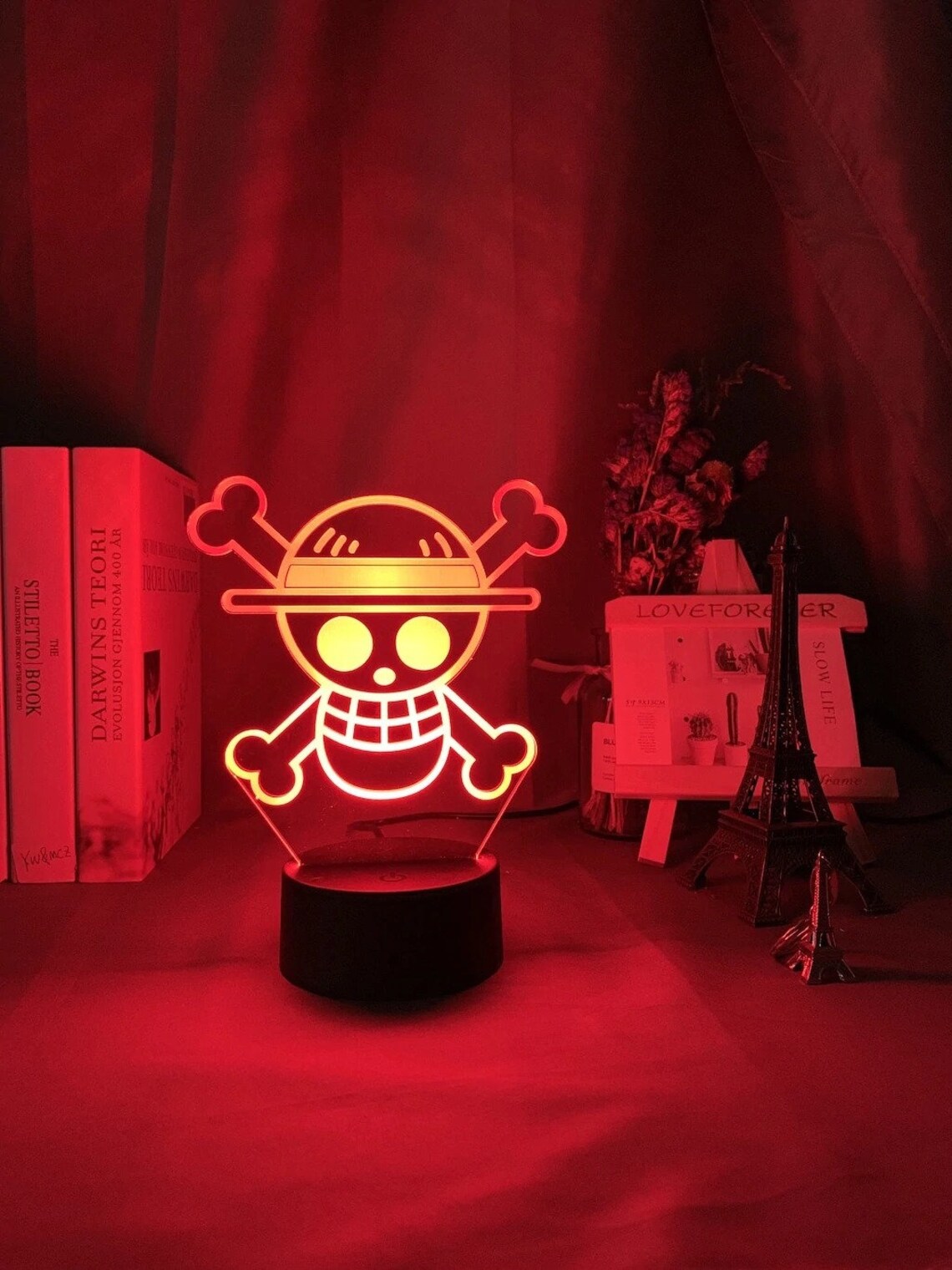 One Piece 3D Led Lamp Anime Lamp Etsy