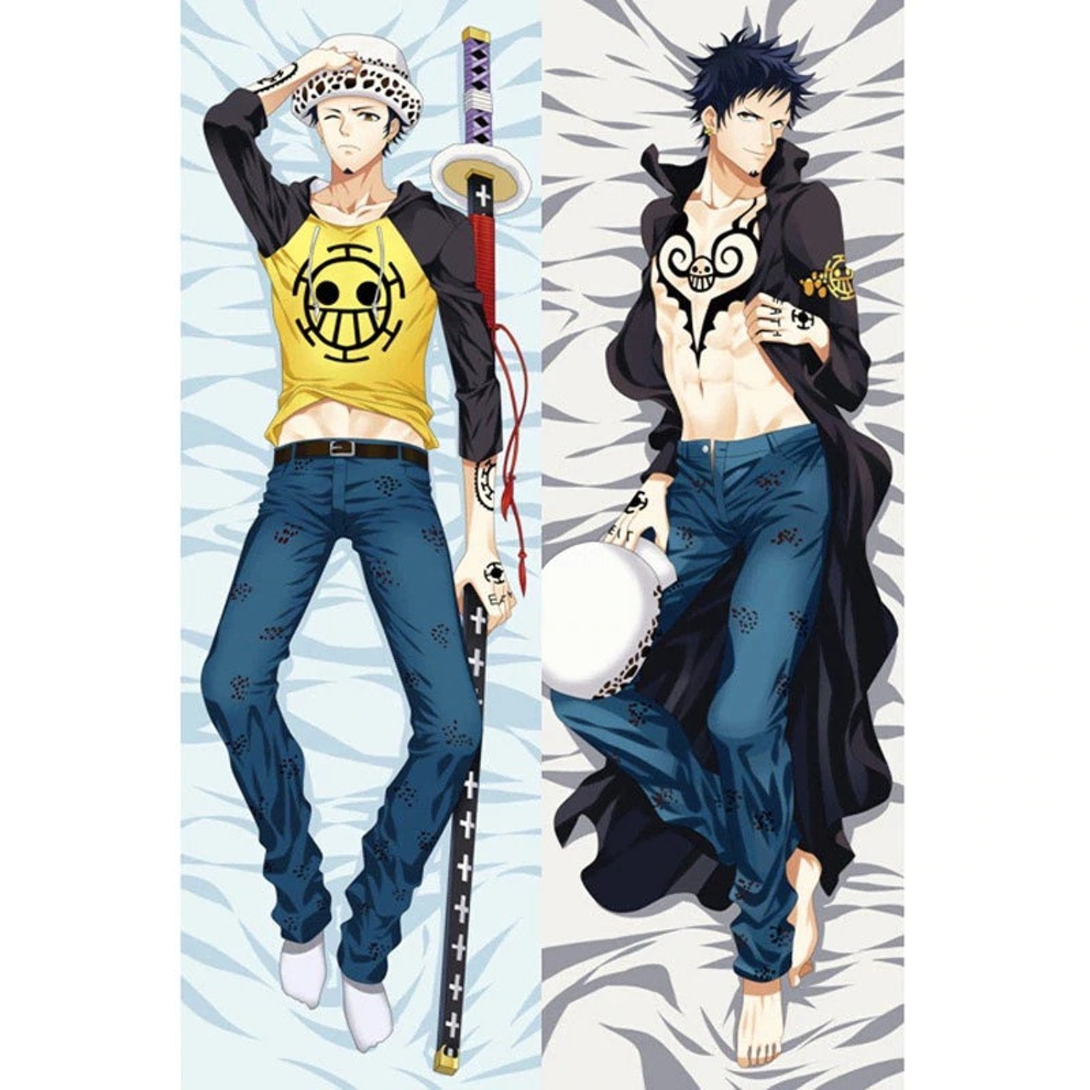 ONLY PILLOW CASE One Piece Body Pillow Case Anime Dakimakura Etsy