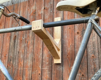 Bicycle wall mount (wood/handmade in the Voreifel)