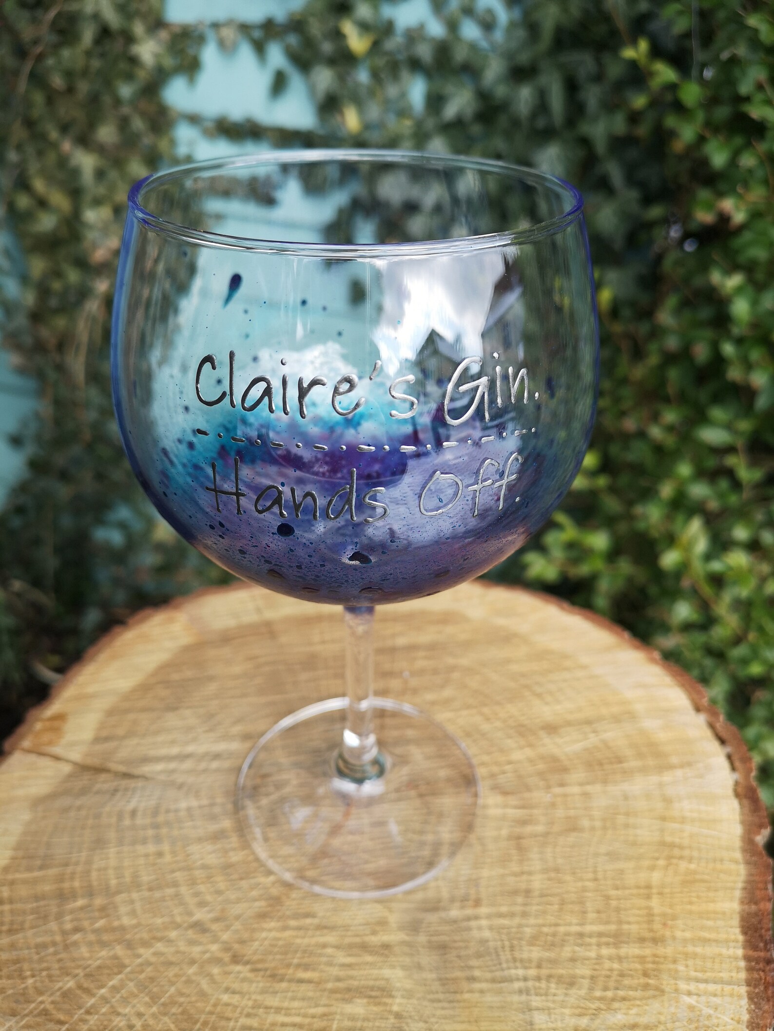Personalised glasses gin wine Etsy