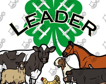 4-H Leader SVG. JPG. PNG.