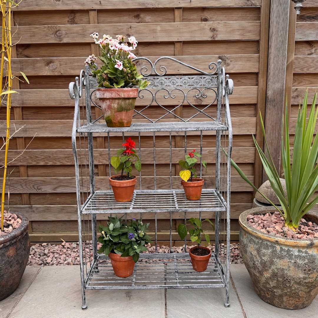 [植物棚]IRON PLANTS RACK ③ Costway Plant Rack Iron Plant Stand Garden Shelf Stair Style