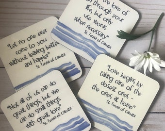 St. Teresa of Calcutta coasters (4)