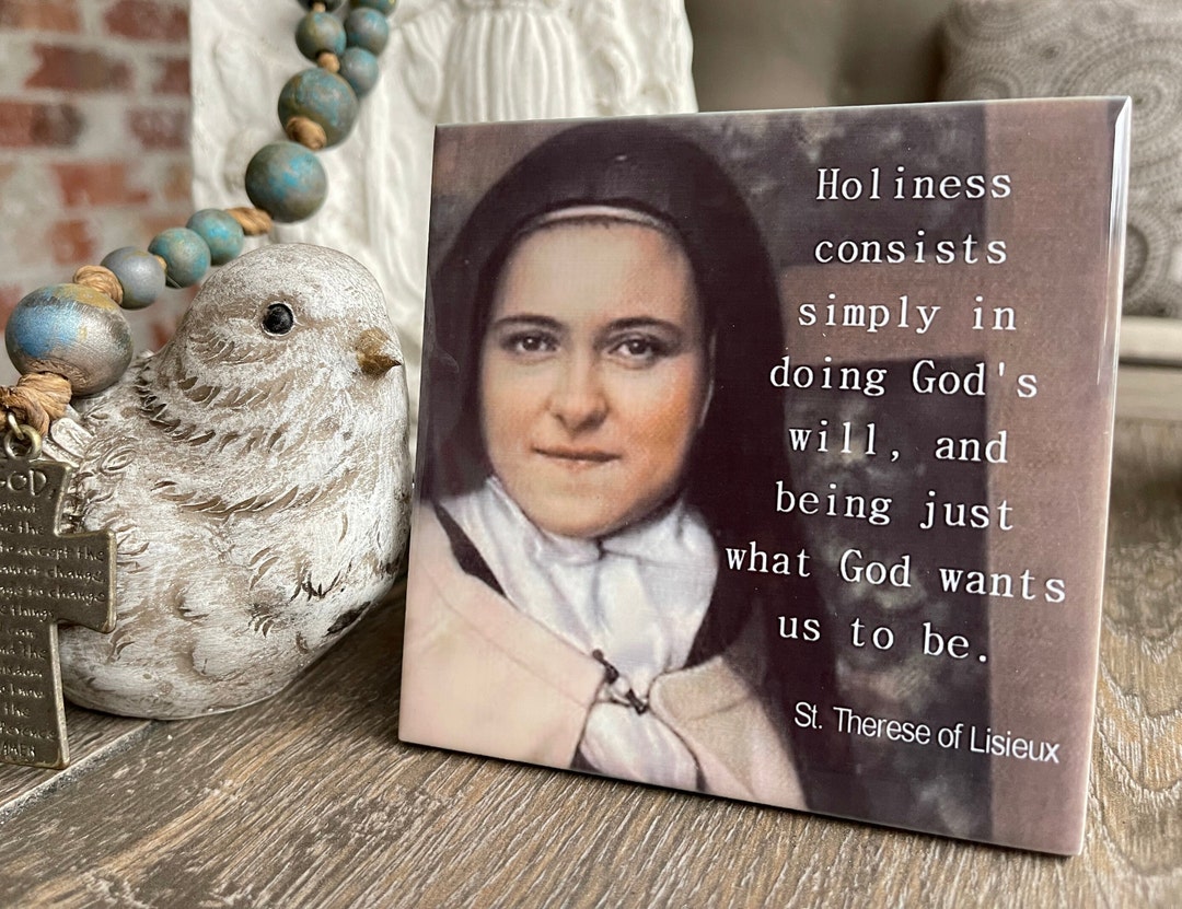 St Therese Lisieux Ceramic Tile 4.25 X 4.25 Etsy
