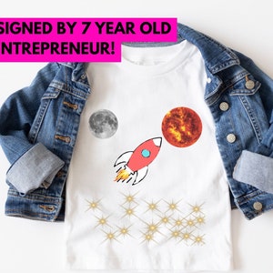 Kids Rocket Shirt, Toddler Space Shirt, Kids Astronaut Shirt, Galaxy Shirt, Space Birthday Gift, Boys Astronaut Tee, Matching Family Shirts