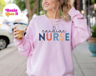 Nurse Gift, Cardiac Nurse Sweatshirt, Cardiac Nurse Gift, Sweatshirt for Cardiac Nurse, Sweater for Cardiac Nurse, Holiday Gift for Nurse