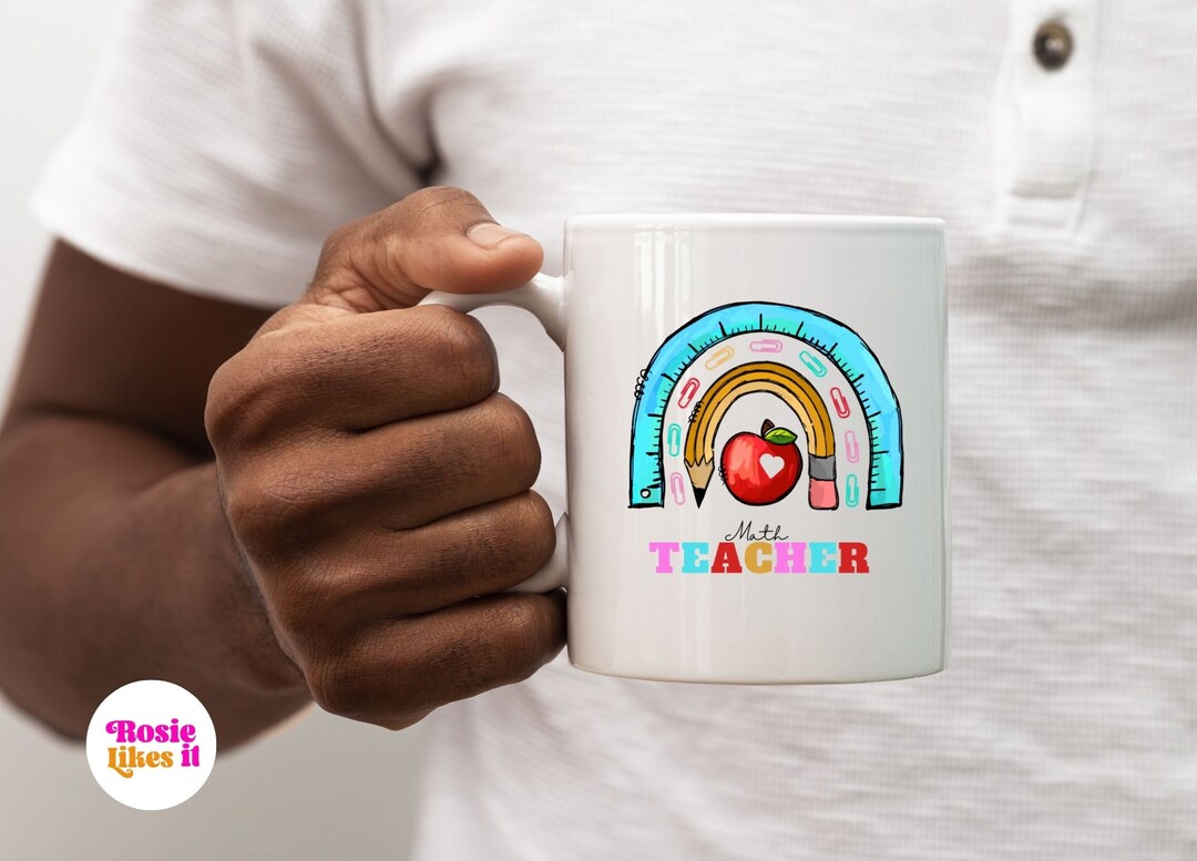 Math Teacher Mug, Teacher Mug, Teacher Gifts, Teacher Coffee Mug ...