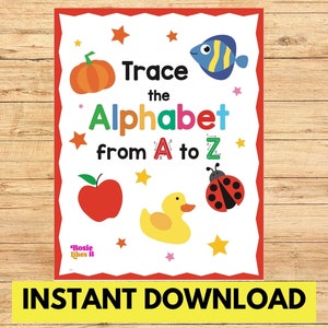 Tracing Printables Alphabet Tracing Worksheet Alphabet Letter Tracing Printable Preschool Worksheets Educational Printables Preschool