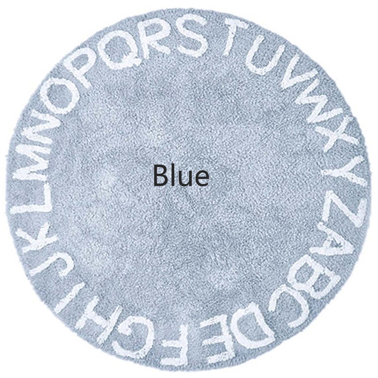 Round Kids ABC Rugalphabet Nursery Rugfor Bedroom Playroom Etsy