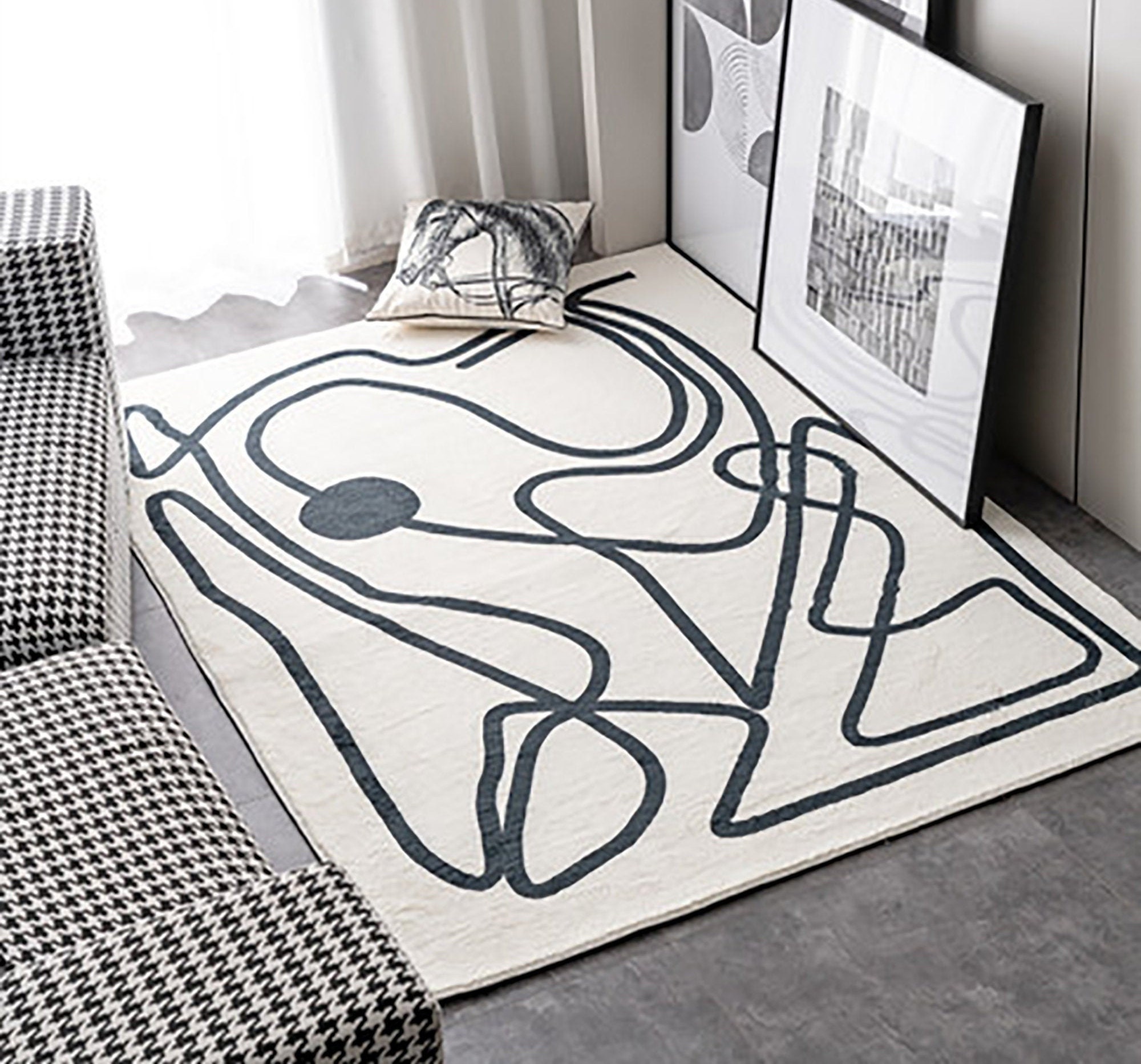 Kreative Fläche Teppich für Wohnzimmer Schlafzimmer moderne | Etsy