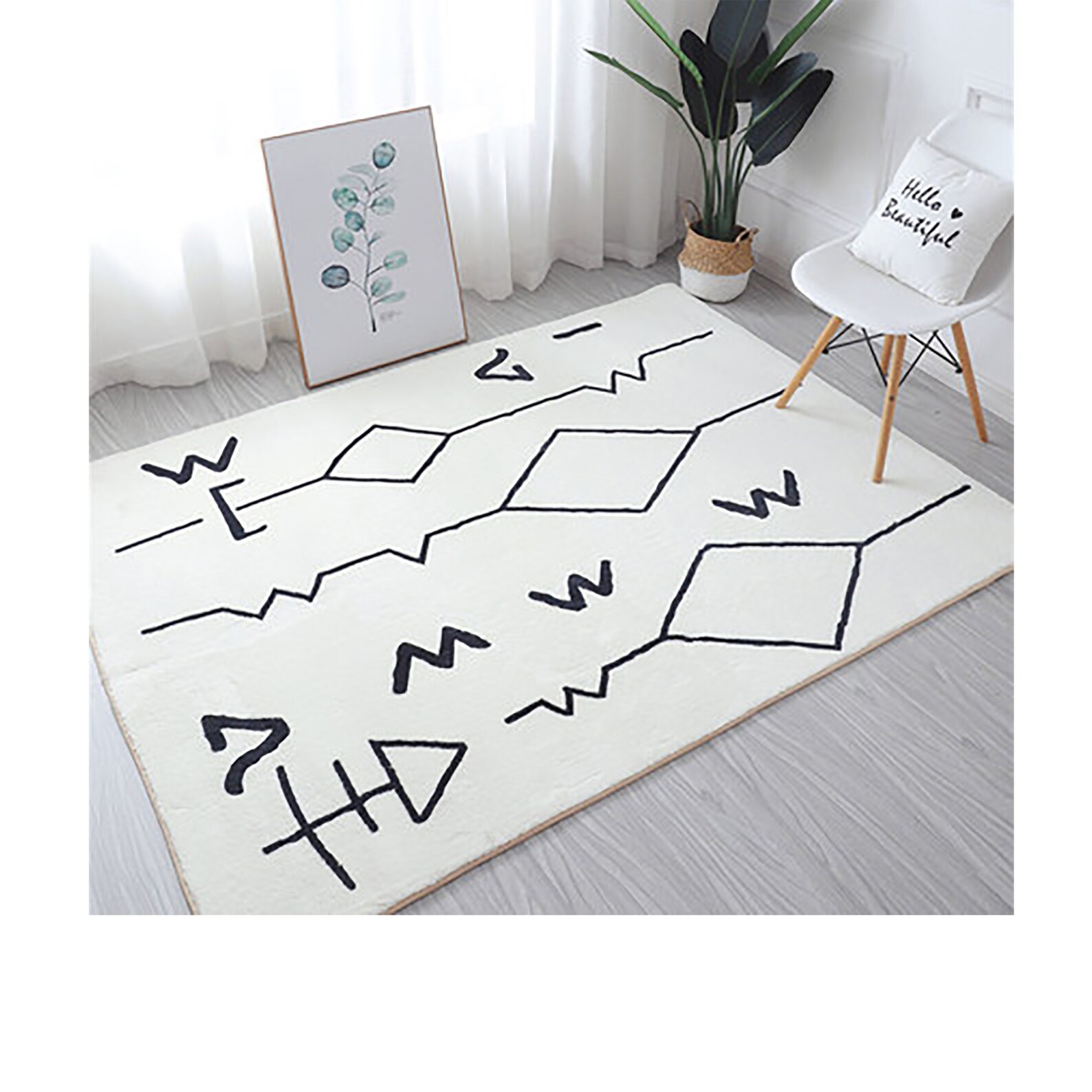 Alfombras de área minimalista suave alfombras de piso moderno Etsy