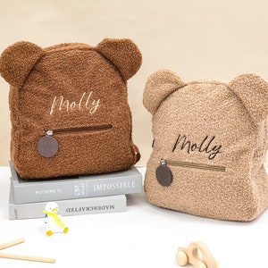 Sac à dos avec prénom pour enfant,Sac à dos d'école,Sac à dos avec nom,Sac à dos brodé personnalisé,Cadeaux pour bébé,Sac à dos animal